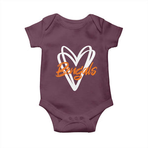 BFT Lovers Baby Onesie Inspirational Athletic Name Design Sports Fan TS10 Maroon Print Your Wear