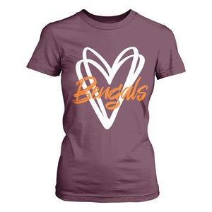 BFT Lovers T Shirt For Women Inspirational Athletic Name Design Sports Fan TS10 Maroon Print Your Wear