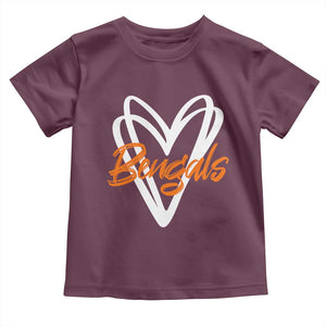 BFT Lovers Toddler T Shirt Inspirational Athletic Name Design Sports Fan TS10 Maroon Print Your Wear