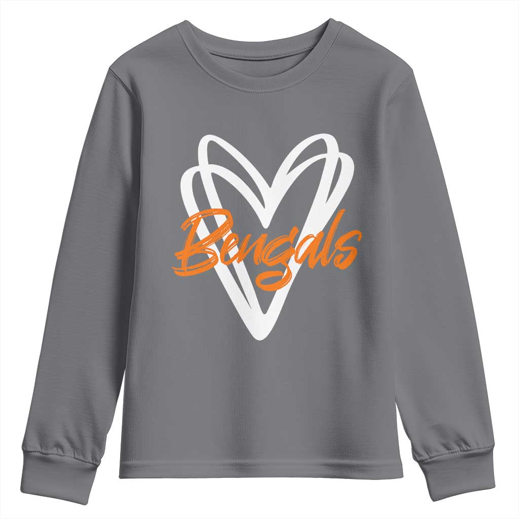 BFT Lovers Youth Sweatshirt Inspirational Athletic Name Design Sports Fan TS10 Charcoal Print Your Wear