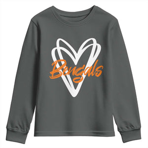BFT Lovers Youth Sweatshirt Inspirational Athletic Name Design Sports Fan TS10 Dark Heather Print Your Wear
