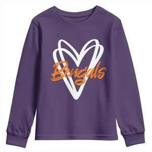 BFT Lovers Youth Sweatshirt Inspirational Athletic Name Design Sports Fan TS10 Purple Print Your Wear