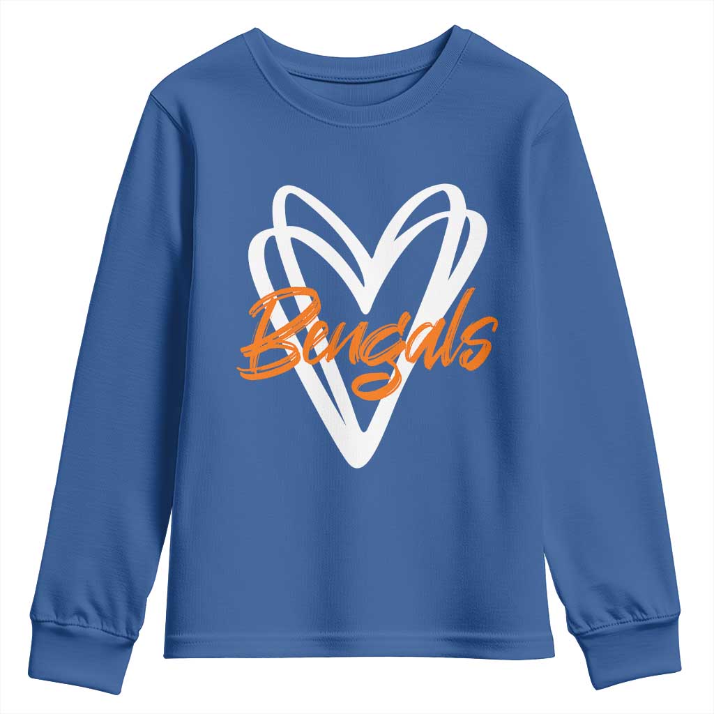 BFT Lovers Youth Sweatshirt Inspirational Athletic Name Design Sports Fan TS10 Royal Blue Print Your Wear