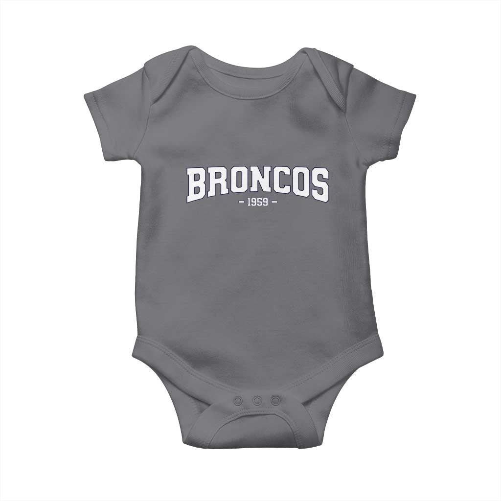 Vintage DFB Baby Onesie Classic Game Day Print Retro Varsity Football TS10 Charcoal Print Your Wear