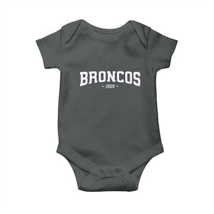 Vintage DFB Baby Onesie Classic Game Day Print Retro Varsity Football TS10 Dark Heather Print Your Wear