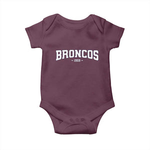 Vintage DFB Baby Onesie Classic Game Day Print Retro Varsity Football TS10 Maroon Print Your Wear