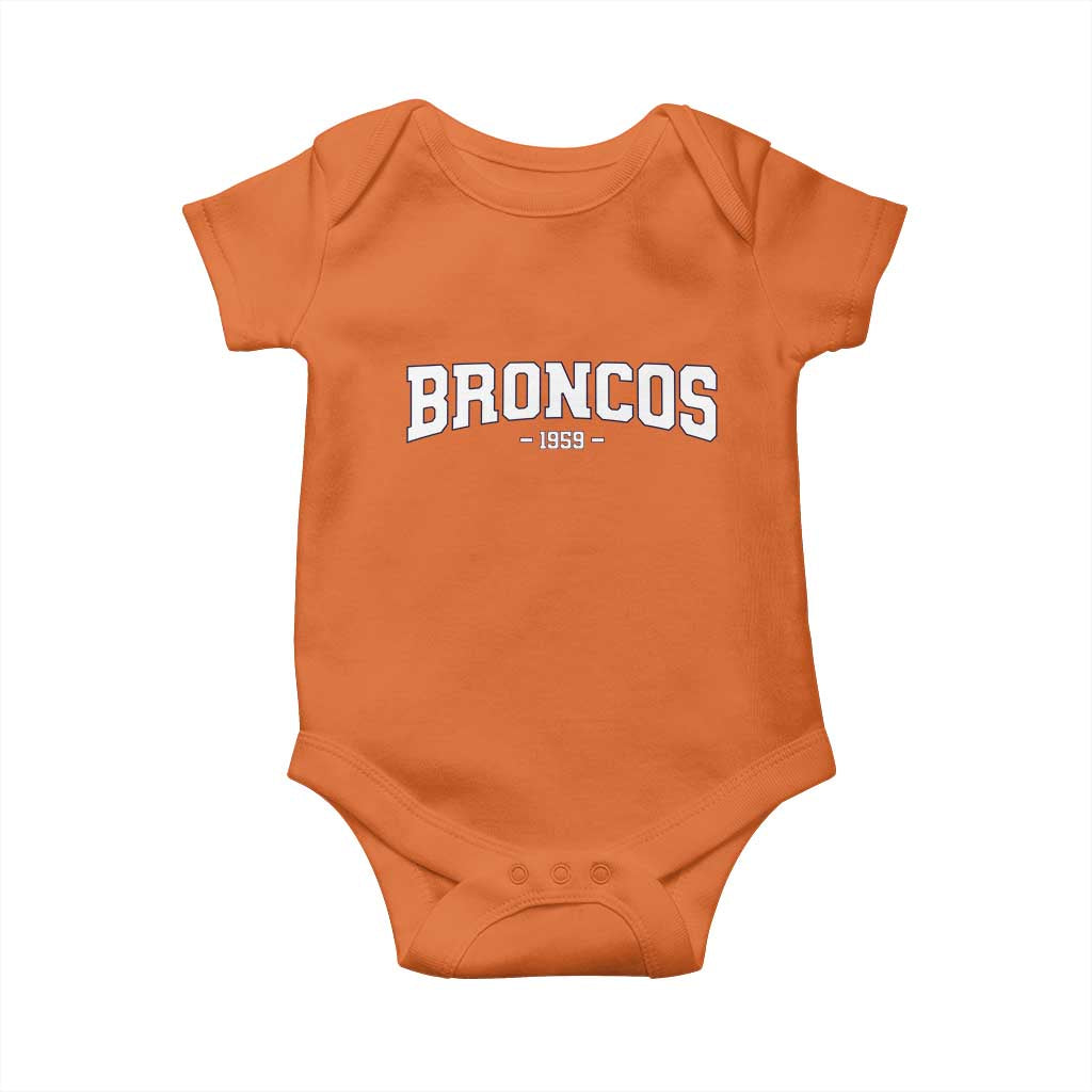 Vintage DFB Baby Onesie Classic Game Day Print Retro Varsity Football TS10 Orange Print Your Wear
