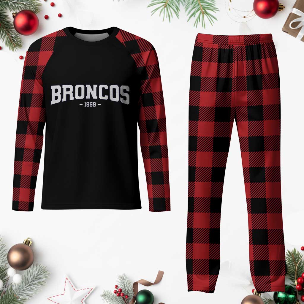 Vintage DFB Plaid Pajama Set Classic Game Day Print Retro Varsity Football TS10 Buffalo Plaid Print Your Wear