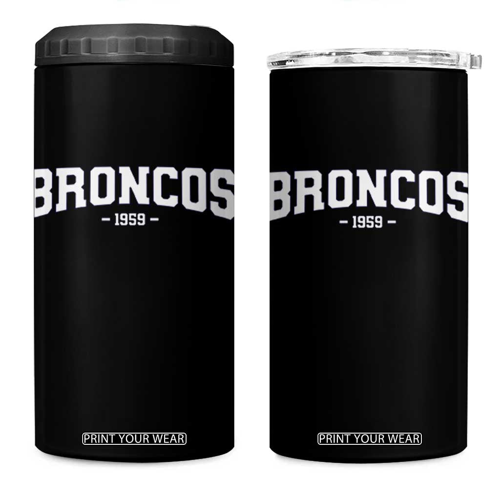 Vintage DFB 4 in 1 Can Cooler Tumbler Classic Game Day Print Retro Varsity Football TS10 One Size: 16 oz Black Print Your Wear