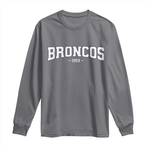 Vintage DFB Long Sleeve Shirt Classic Game Day Print Retro Varsity Football TS10 Charcoal Print Your Wear