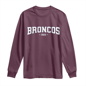 Vintage DFB Long Sleeve Shirt Classic Game Day Print Retro Varsity Football TS10 Maroon Print Your Wear