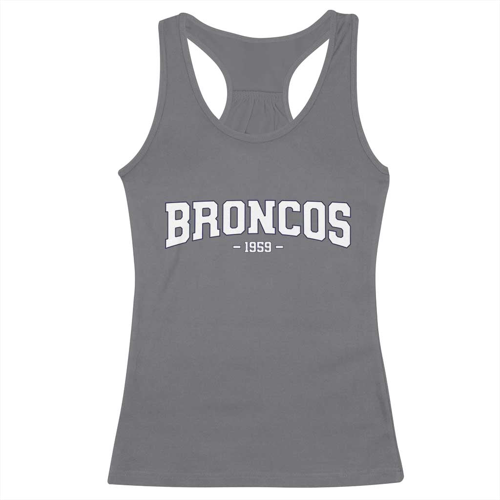Vintage DFB Racerback Tank Top Classic Game Day Print Retro Varsity Football TS10 Charcoal Print Your Wear