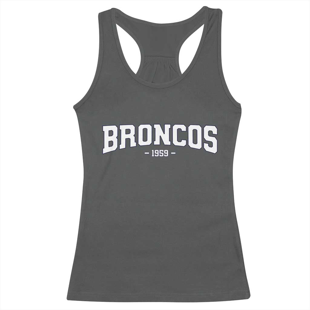 Vintage DFB Racerback Tank Top Classic Game Day Print Retro Varsity Football TS10 Dark Heather Print Your Wear