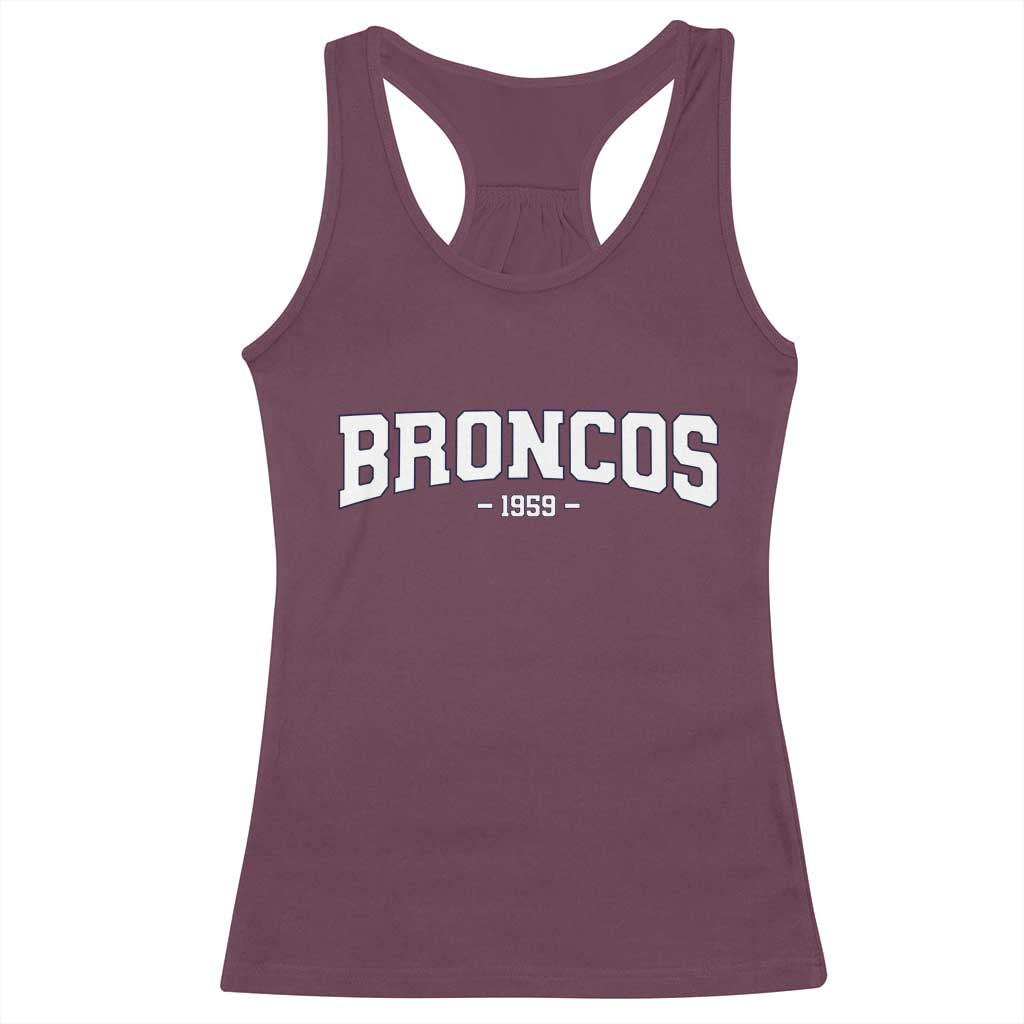 Vintage DFB Racerback Tank Top Classic Game Day Print Retro Varsity Football TS10 Maroon Print Your Wear