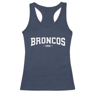 Vintage DFB Racerback Tank Top Classic Game Day Print Retro Varsity Football TS10 Navy Print Your Wear