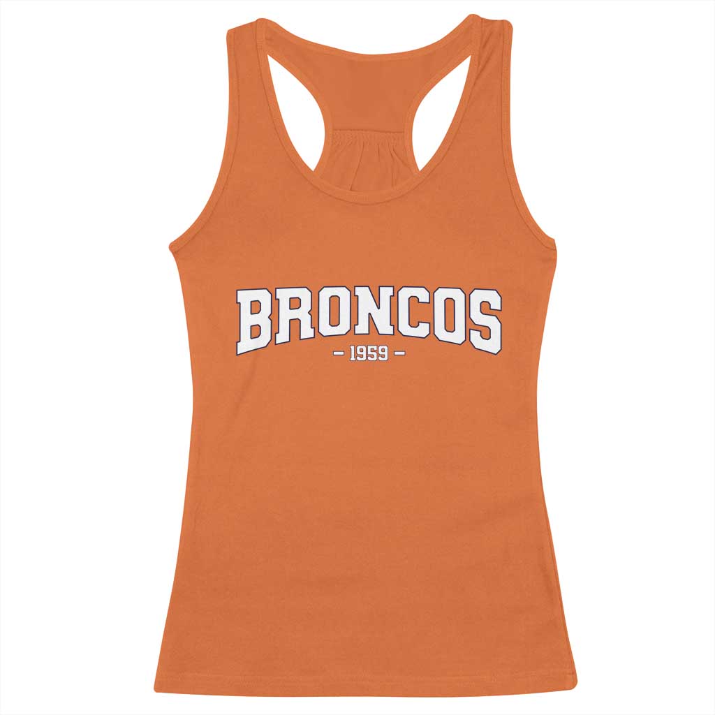 Vintage DFB Racerback Tank Top Classic Game Day Print Retro Varsity Football TS10 Orange Print Your Wear