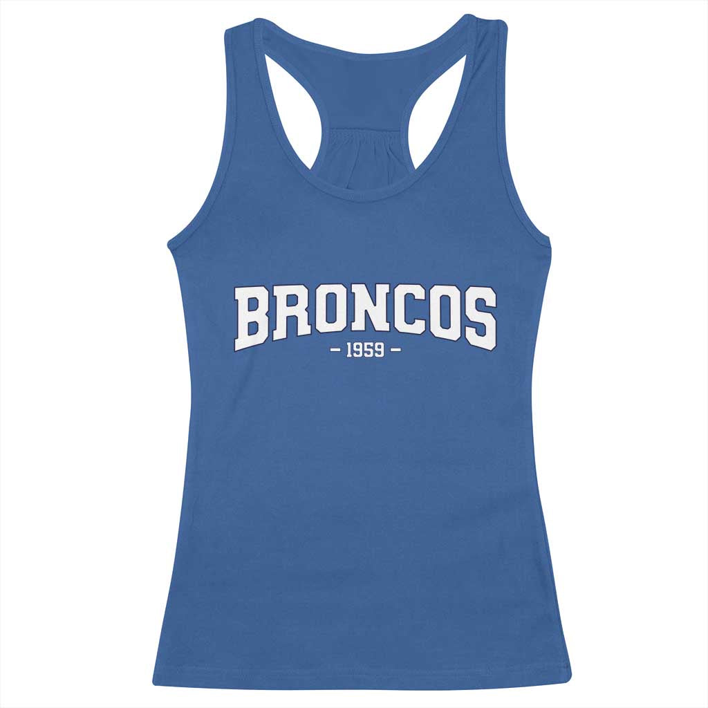 Vintage DFB Racerback Tank Top Classic Game Day Print Retro Varsity Football TS10 Royal Blue Print Your Wear