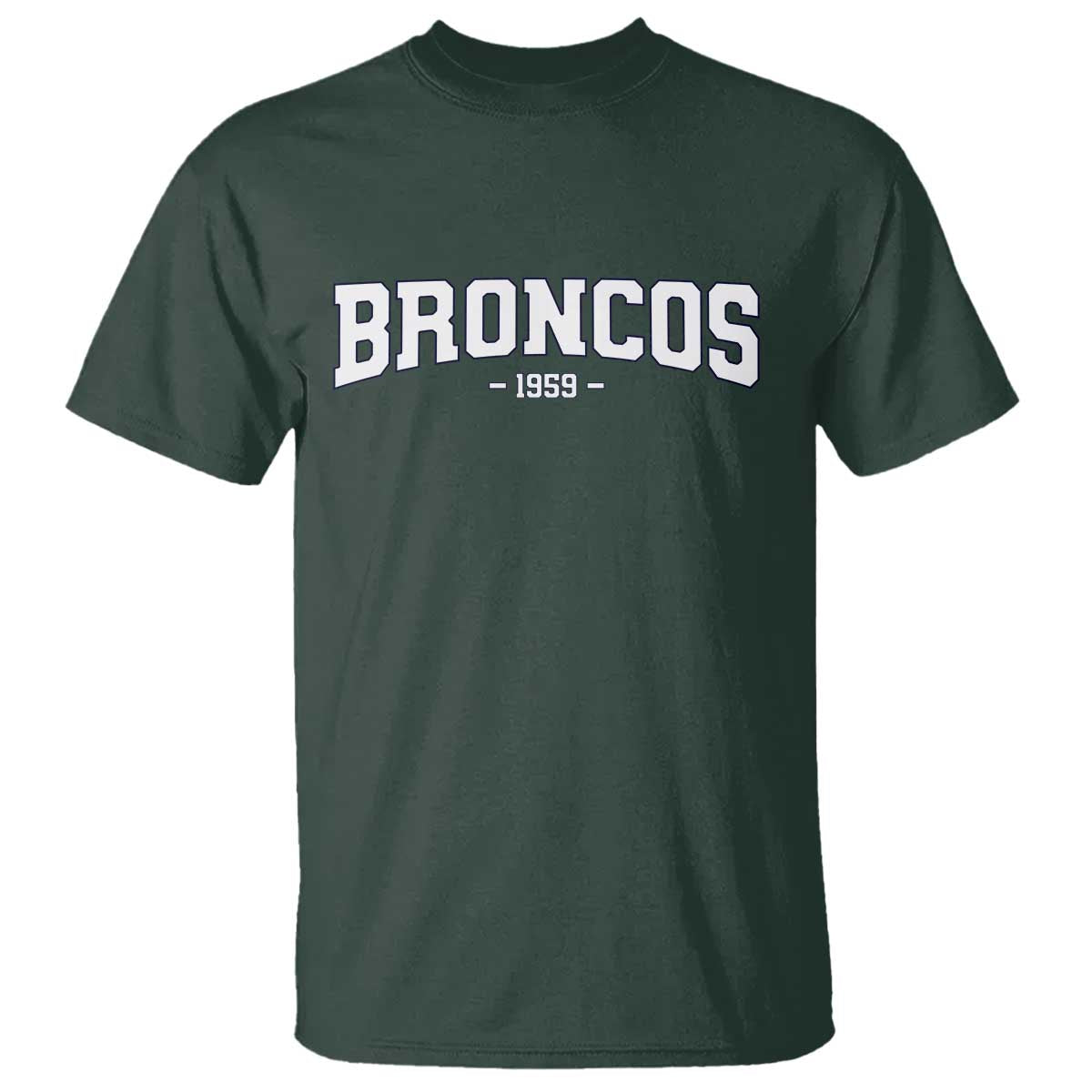 Vintage DFB T Shirt Classic Game Day Print Retro Varsity Football TS10 Dark Forest Green Print Your Wear
