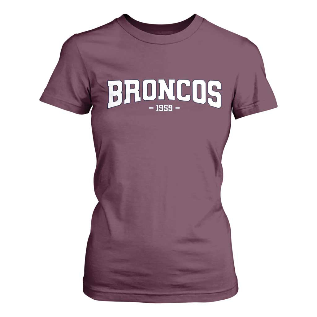 Vintage DFB T Shirt For Women Classic Game Day Print Retro Varsity Football TS10 Maroon Print Your Wear