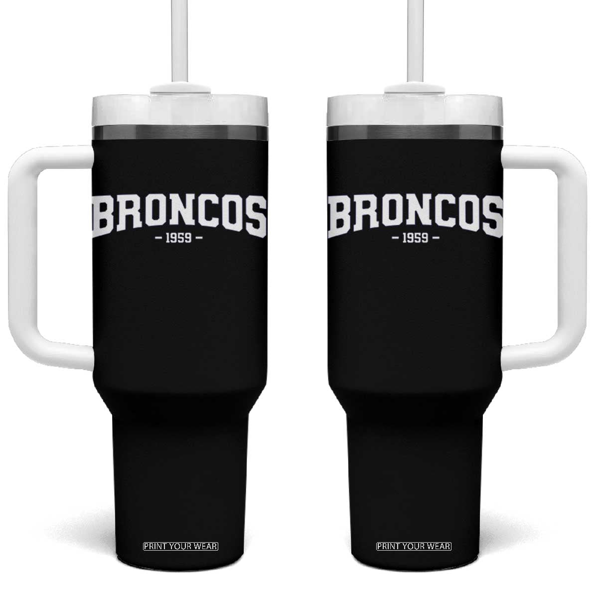 Vintage DFB Tumbler With Handle Classic Game Day Print Retro Varsity Football TS10 One Size: 40 oz Black Print Your Wear