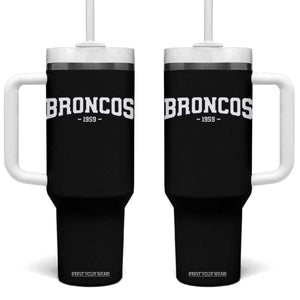 Vintage DFB Tumbler With Handle Classic Game Day Print Retro Varsity Football TS10 One Size: 40 oz Black Print Your Wear