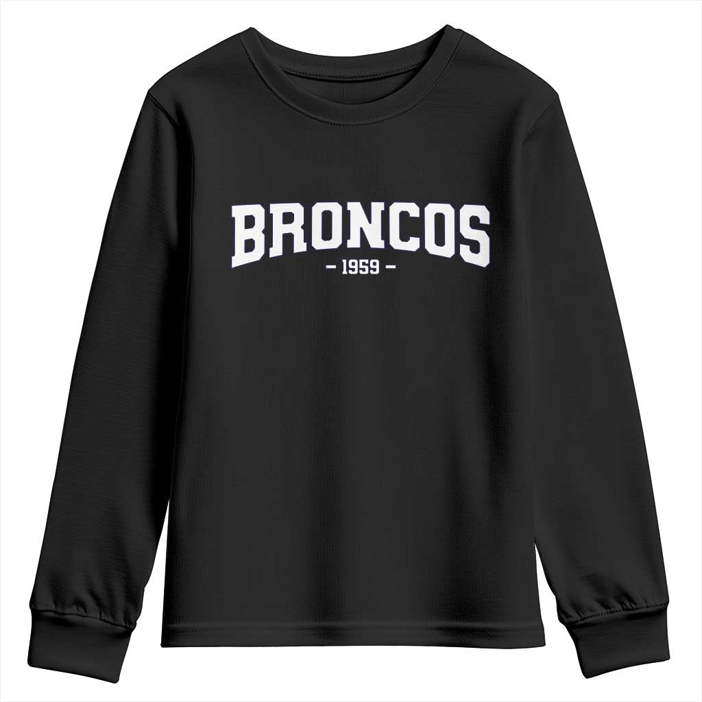 Vintage DFB Youth Sweatshirt Classic Game Day Print Retro Varsity Football TS10 Black Print Your Wear