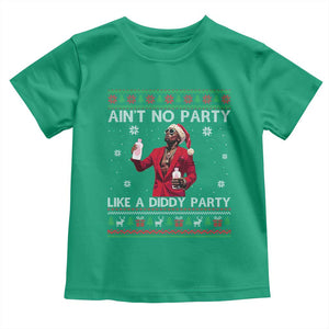Funny Ugly Christmas Toddler T Shirt Aint No Party Like A Diddy Party TS10 Irish Green Print Your Wear