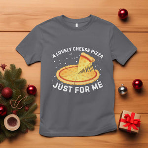 Funny Christmas Movie T Shirt Alone Kevin X-Mas Home A Lovely Cheese Pizza TS10 Charcoal Print Your Wear