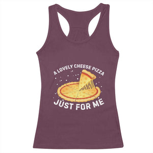 Funny Christmas Movie Racerback Tank Top Alone Kevin X-Mas Home A Lovely Cheese Pizza TS10 Maroon Print Your Wear
