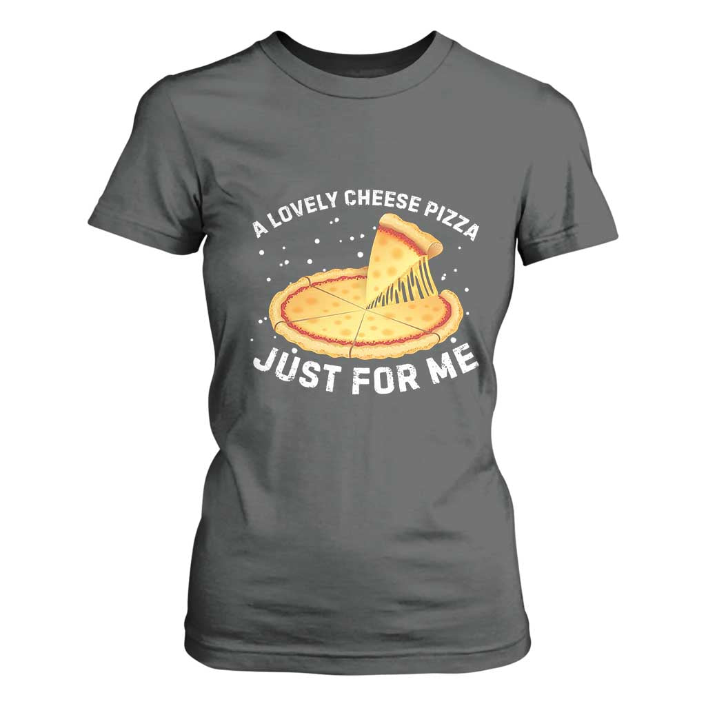 Funny Christmas Movie T Shirt For Women Alone Kevin X-Mas Home A Lovely Cheese Pizza TS10 Dark Heather Print Your Wear