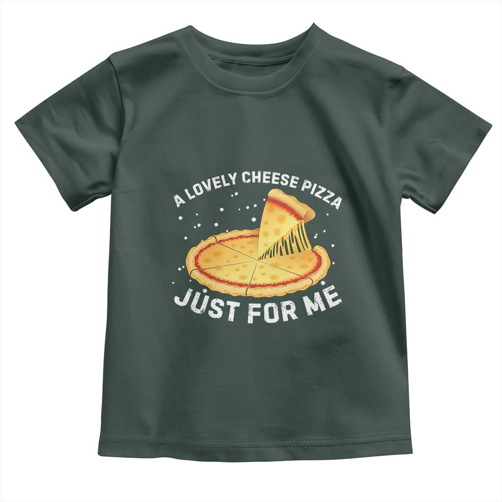 Funny Christmas Movie Toddler T Shirt Alone Kevin X-Mas Home A Lovely Cheese Pizza TS10 Dark Forest Green Print Your Wear