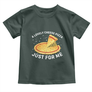Funny Christmas Movie Toddler T Shirt Alone Kevin X-Mas Home A Lovely Cheese Pizza TS10 Dark Forest Green Print Your Wear