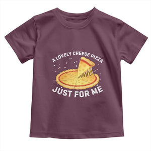 Funny Christmas Movie Toddler T Shirt Alone Kevin X-Mas Home A Lovely Cheese Pizza TS10 Maroon Print Your Wear
