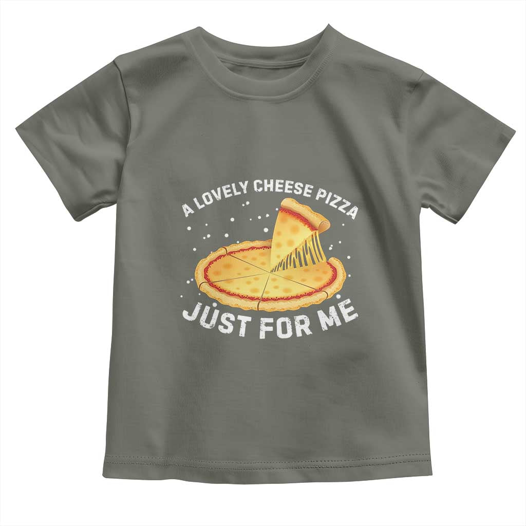 Funny Christmas Movie Toddler T Shirt Alone Kevin X-Mas Home A Lovely Cheese Pizza TS10 Military Green Print Your Wear