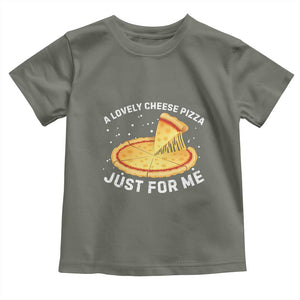 Funny Christmas Movie Toddler T Shirt Alone Kevin X-Mas Home A Lovely Cheese Pizza TS10 Military Green Print Your Wear