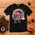 Christmas Santa Riding Dinosaur Deer Xmas T Shirt TS10 Black Print Your Wear