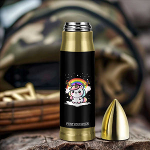 Unicorn Christmas Bullet Tumbler Cute Xmas Girls Rainbow TS10 Print Your Wear