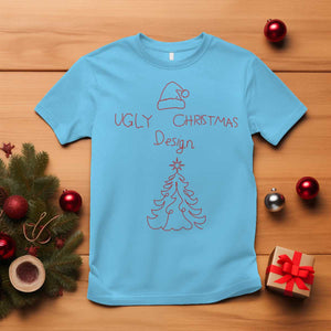 Funny Christmas T Shirt Ugly Tree Hand Drawn TS10 Sky Print Your Wear