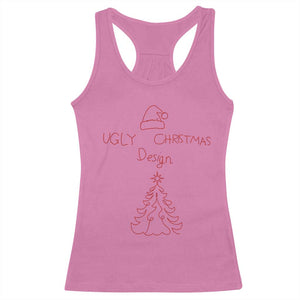 Funny Christmas Racerback Tank Top Ugly Tree Hand Drawn TS10 Azalea Print Your Wear