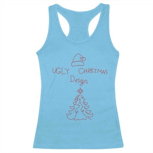 Funny Christmas Racerback Tank Top Ugly Tree Hand Drawn TS10 Sky Print Your Wear