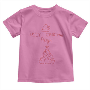 Funny Christmas Toddler T Shirt Ugly Tree Hand Drawn TS10 Azalea Print Your Wear