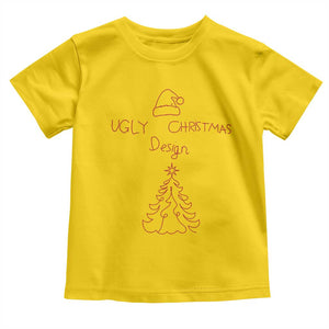 Funny Christmas Toddler T Shirt Ugly Tree Hand Drawn TS10 Daisy Print Your Wear
