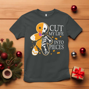 Gingerbread Christmas T Shirt Cut My Life Into Pieces Goth Black Aesthetics TS10 Dark Heather Print Your Wear