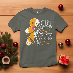 Gingerbread Christmas T Shirt Cut My Life Into Pieces Goth Black Aesthetics TS10 Military Green Print Your Wear