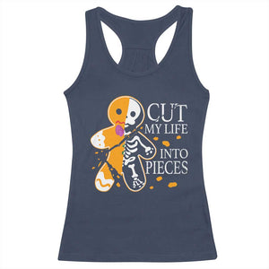 Gingerbread Christmas Racerback Tank Top Cut My Life Into Pieces Goth Black Aesthetics TS10 Navy Print Your Wear