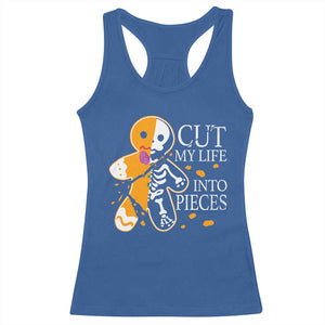 Gingerbread Christmas Racerback Tank Top Cut My Life Into Pieces Goth Black Aesthetics TS10 Royal Blue Print Your Wear