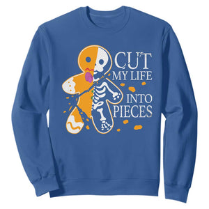 Gingerbread Christmas Sweatshirt Cut My Life Into Pieces Goth Black Aesthetics TS10 Royal Blue Print Your Wear