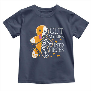 Gingerbread Christmas Toddler T Shirt Cut My Life Into Pieces Goth Black Aesthetics TS10 Navy Print Your Wear