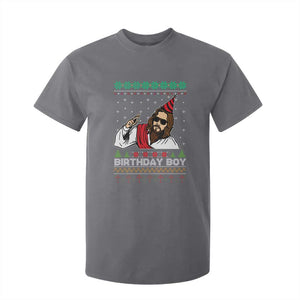 Crhistmas Birthday Boy Jesus Ugly Christmas T Shirt For Kid TS10 Charcoal Print Your Wear