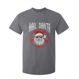 Hail Santa Christmas T Shirt For Kid Goth Christmas Horror Lover Gift TS10 Charcoal Print Your Wear